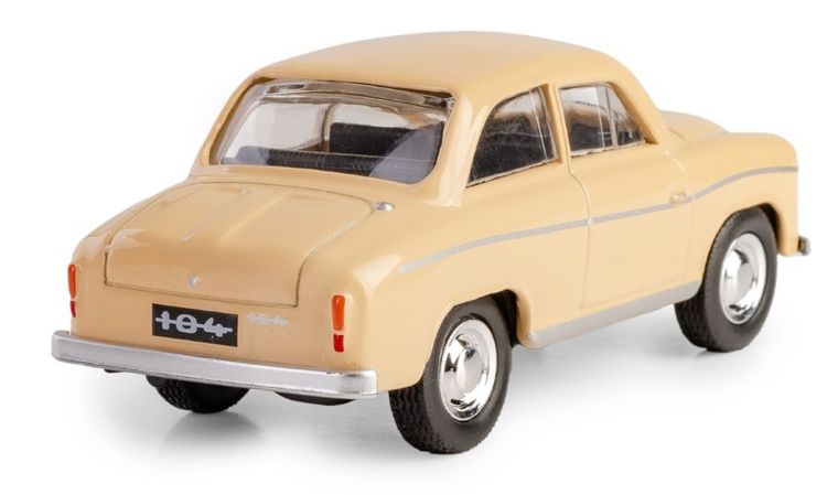 Daffi, Kolekcja Polskiej Motoryzacji, Syrena 104, pojazd, model metalowy, beżowy, 1:43
