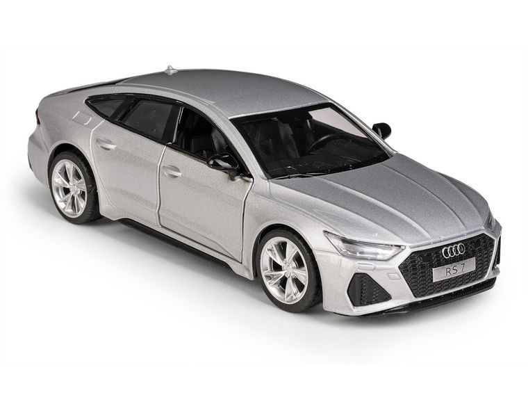 Daffi, MSZ, Audi RS 7 Sportback, pojazd, model metalowy, srebrny, 1:35