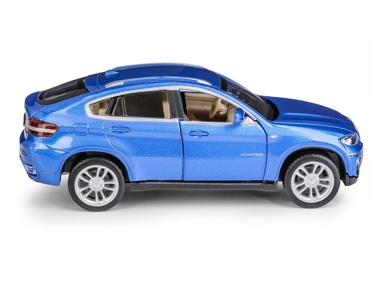 Daffi, MSZ, BMW X6, pojazd, model metalowy, niebieski, 1:32