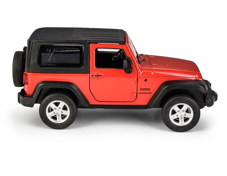 Daffi, MSZ, Jeep Wrangler, pojazd, model metalowy, czerwony, 1:32