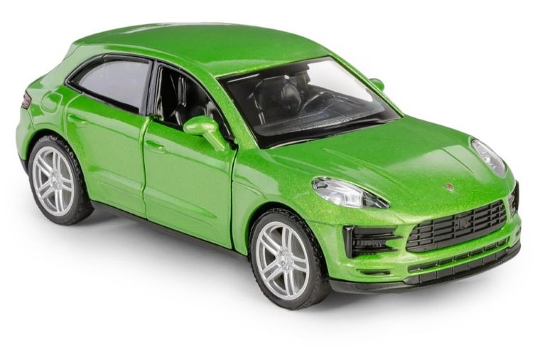 Daffi, RMZ City, Porsche Macan S, pojazd, model metalowy, zielony, 1:32