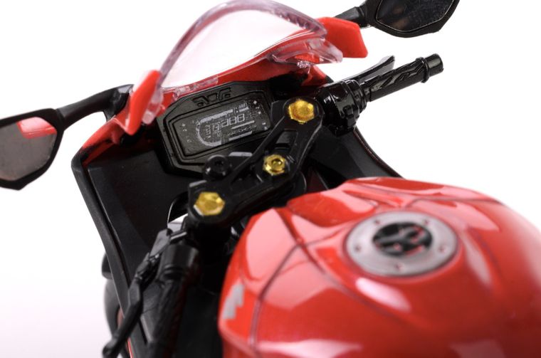 Daffi, RMZ City, Suzuki GSX R1000R Regular, pojazd, model metalowy, czerwony, 1:12