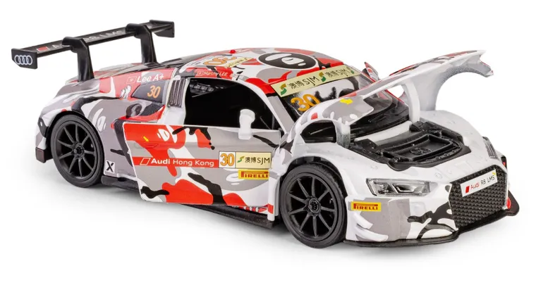 Daffi, RMZ Hobby, Audi R8 LMS GT3 FIA GT #30, pojazd, interaktywny model metalowy, 1:32