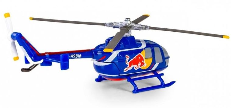 Daffi, The Flying Bulls, MBB BO 105 2023, helikopter, model metalowy, 1:90