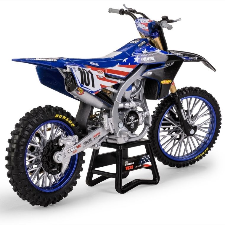 Daffi, Yamaha YZ450 Motocross of Nations Bike 2022 Eli Tomac, motocykl, model metalowy, 1:12
