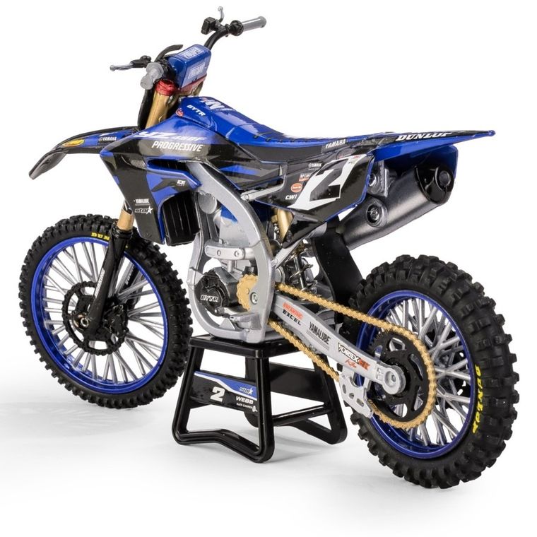 Daffi, Yamaha YZ450F Star Racing Team Bike 2022 Rider: Cooper Webb No.2, motocykl, model metalowy, 1:12