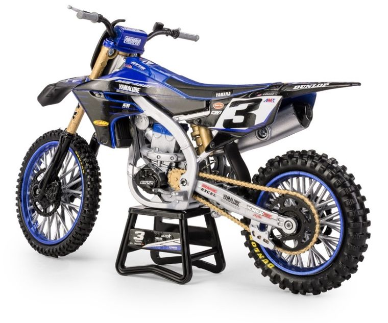Daffi, Yamaha YZ450F Star Racing Team Bike 2022 Rider: Eli Tomac No.3, motocykl, model metalowy, 1:12