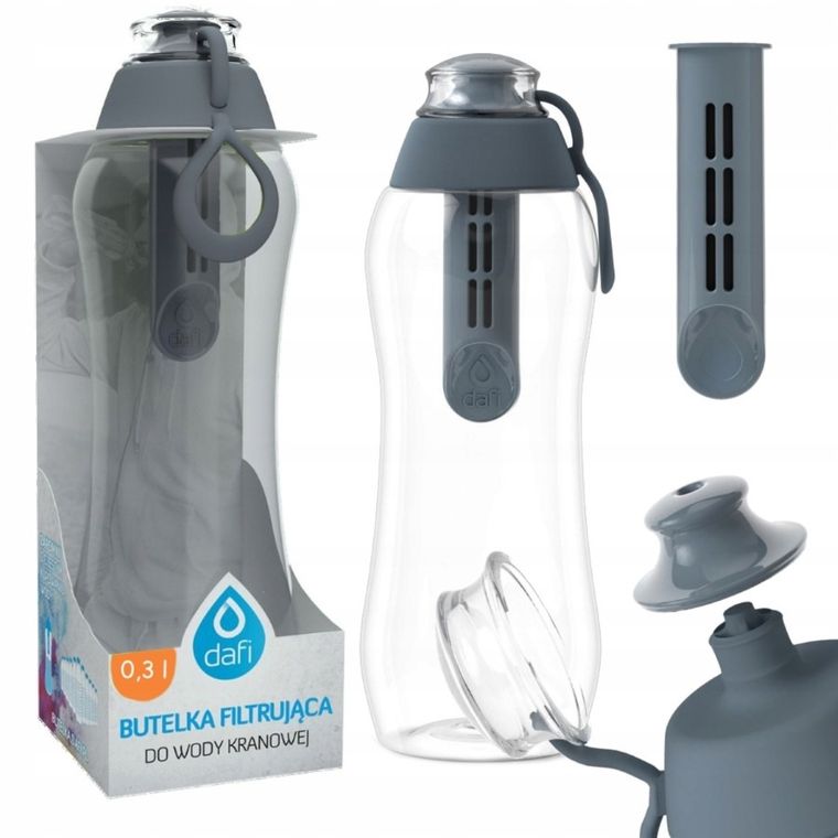 Dafi, Soft, butelka filtrująca, stalowa, 0,3l
