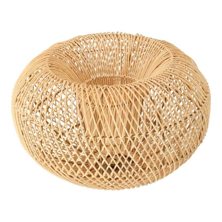 Dekoracyjna, rattanowa lampa wisząca, naturalny kolor, 40 cm