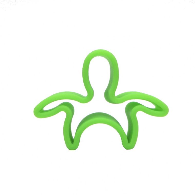 Dena, ludzik i domek, klocki silikonowe, green