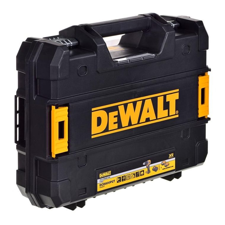 DeWalt, wkrętarka, 18V, 2-5,0Ah, BL TSTAK DCD800P2T