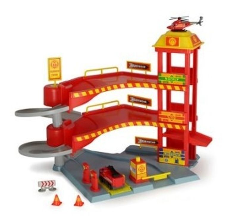 Dickie, Stacja Ratownicza, garaż z pojazdami, 41 cm