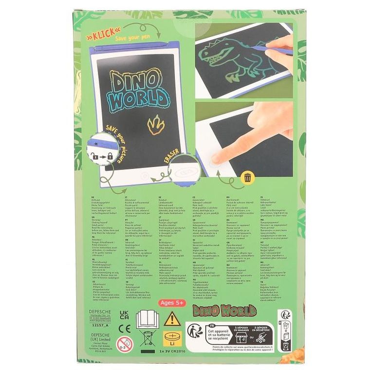 Dino World, Magiczna tablica, tablet do rysowania, LCD 8,5"