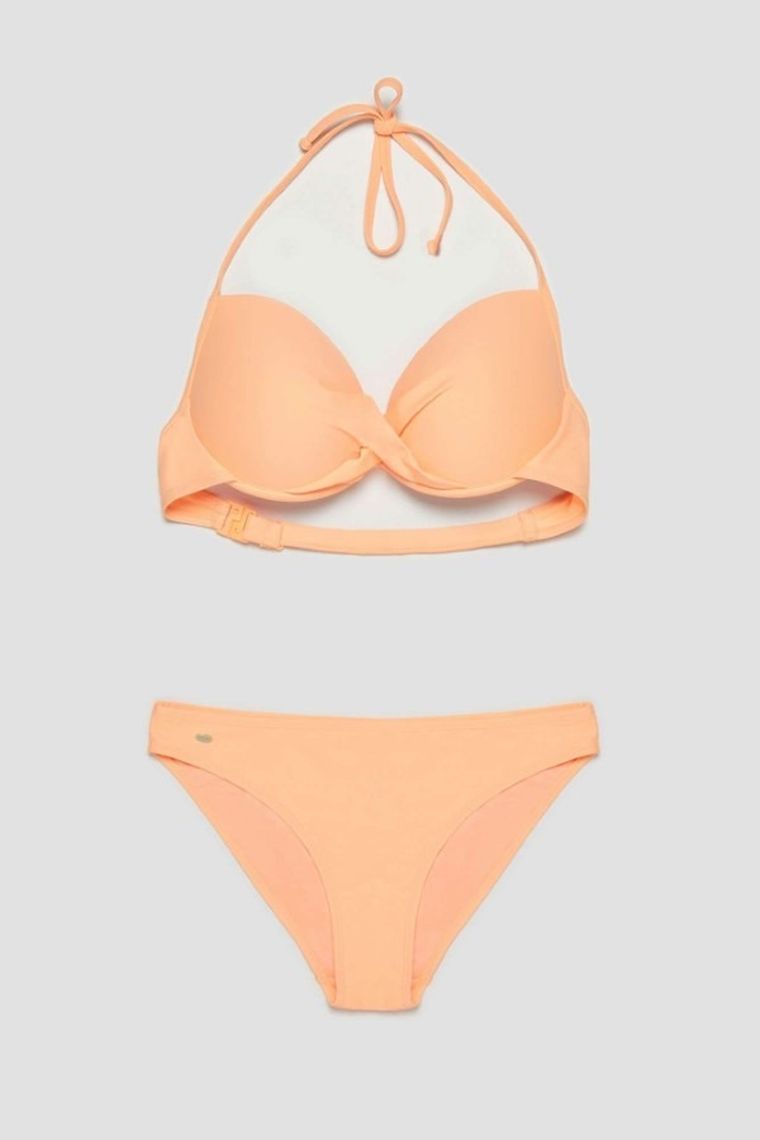 Dół od bikini damski, brzoskwiniowy, Moodo