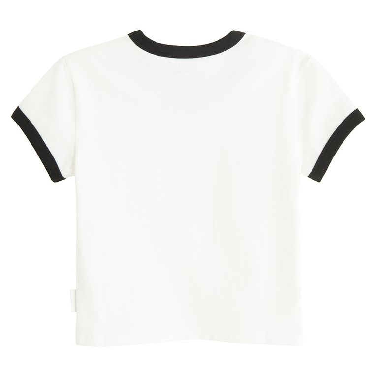 Dopasowany t-shirt z nadrukiem Myszka Miki NOWEAR