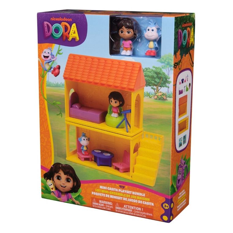Dora poznaje świat, Mini Casita, modułowy domek, zestaw z figurkami Dory i Butka