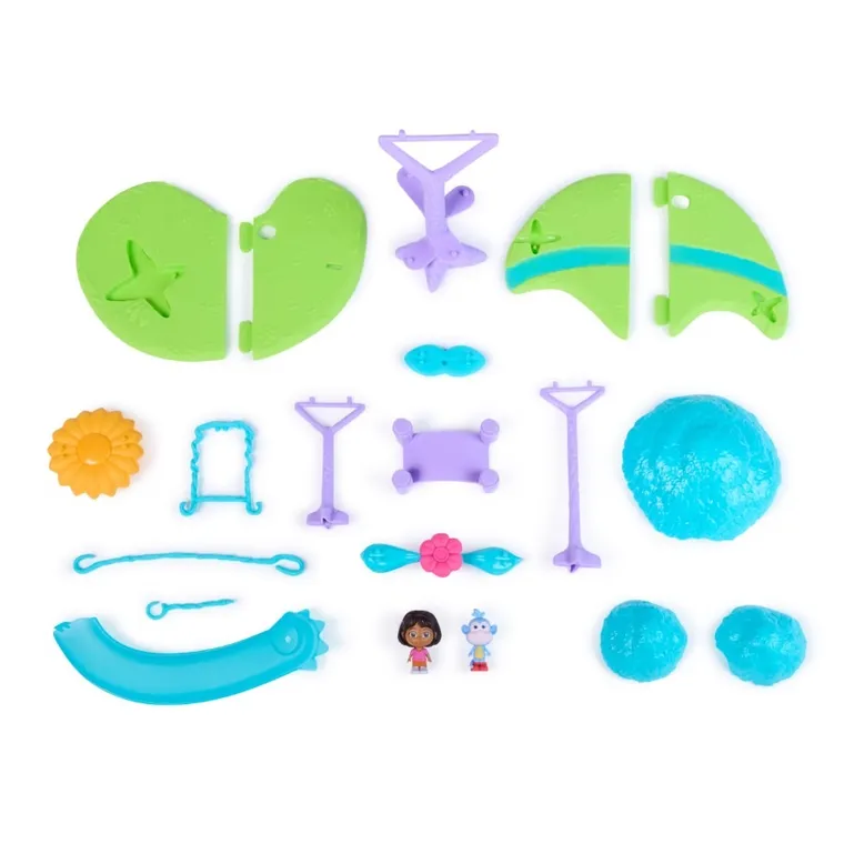 Dora poznaje świat, Mini Park Przygód w dżungli, zestaw z figurkami Dory i Butka