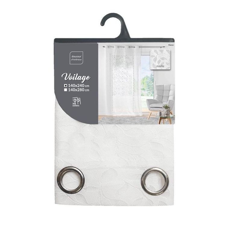 Douceur d'intérieur, firana na przelotkach, Manon, 140-240 cm