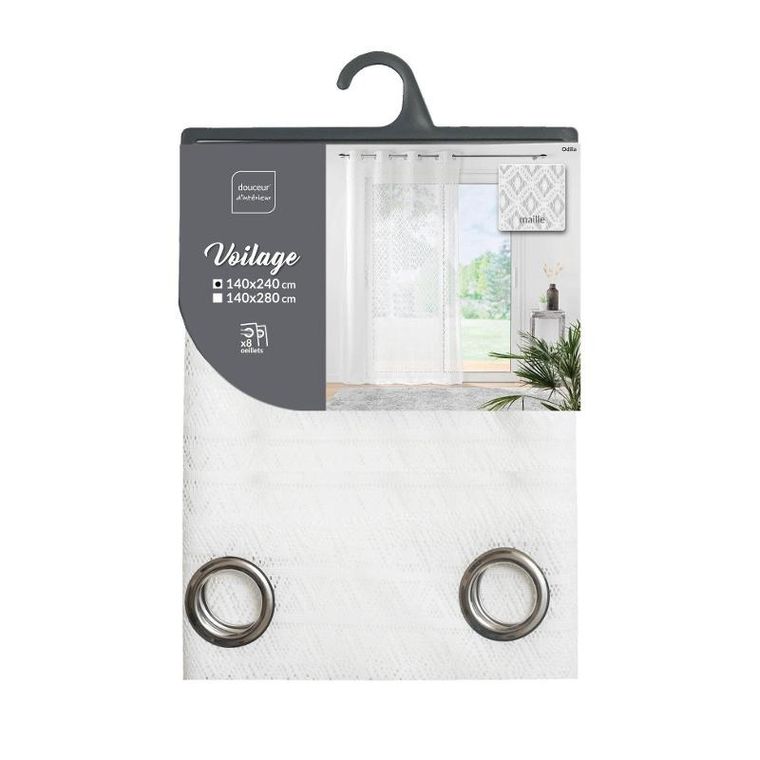 Douceur d'intérieur, firana na przelotkach, Odilia, 140-240 cm