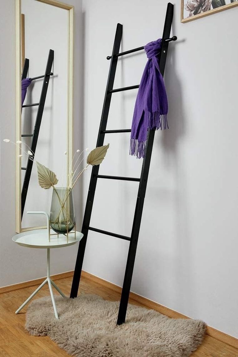 Drabina łazienkowa, Suri Bamboo, czarna