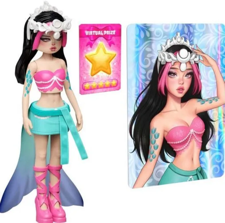 Dress To Impress, Mystery Models, mini lalka z kodem do gry, różowa, 1 szt