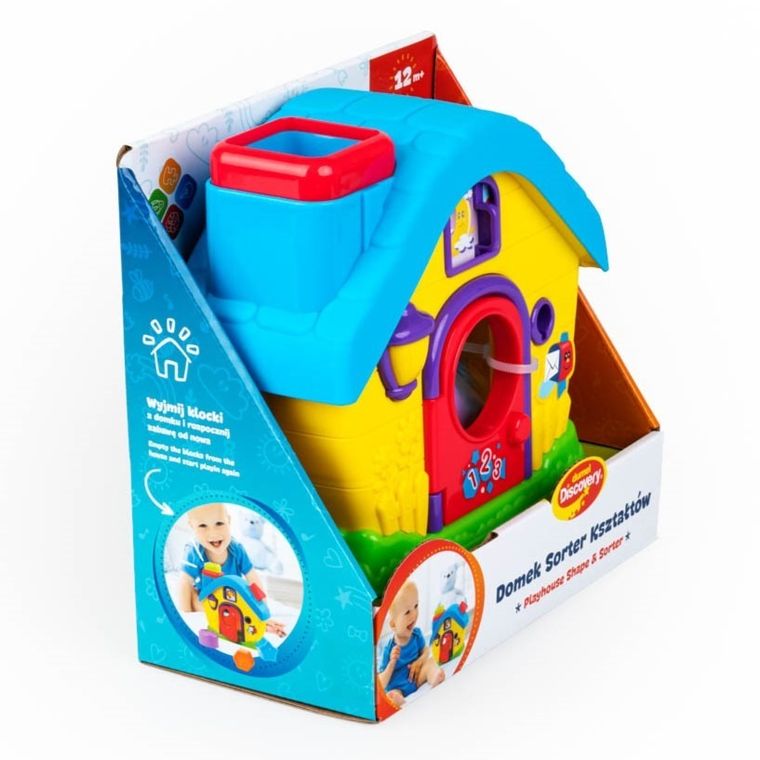 Dumel Discovery, Domek, sorter kształtów, zabawka niemowlęca