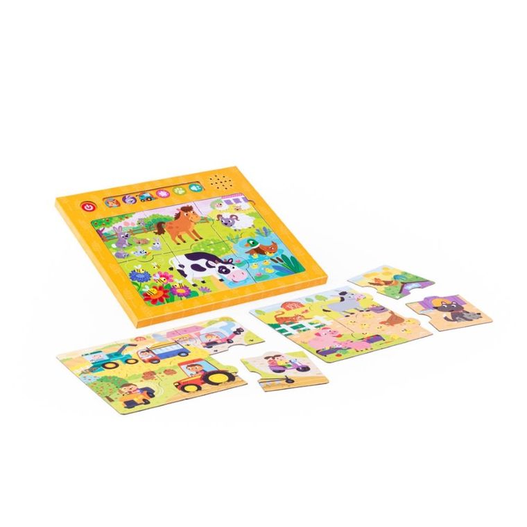 Dumel Discovery, Dźwięki Wokół Nas, Wieś, puzzle, 18 elementów