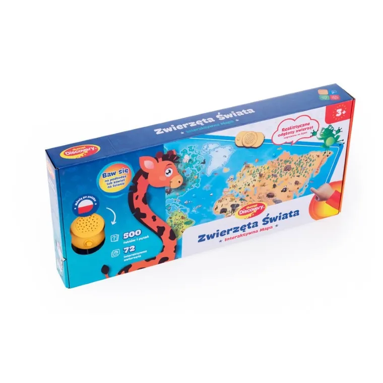 Dumel Discovery, Interaktywna mapa zwierząt świata, zabawka edukacyjna