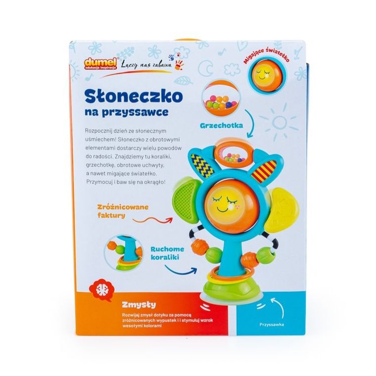 Dumel Discovery, słoneczko na przyssawce, zabawka interaktywna