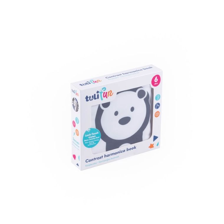 Dumel, miękka książeczka harmonijka, kontrast