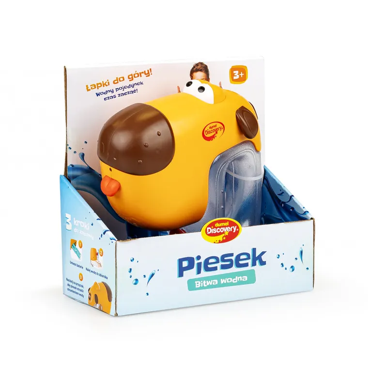 Dumel, Piesek - Bitwa wodna, pistolet na wodę