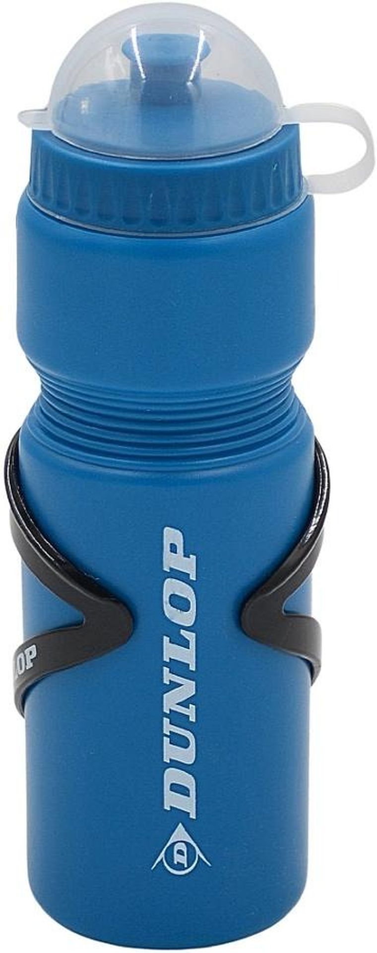 Dunlop, bidon rowerowy z koszykiem, niebieski, 750 ml