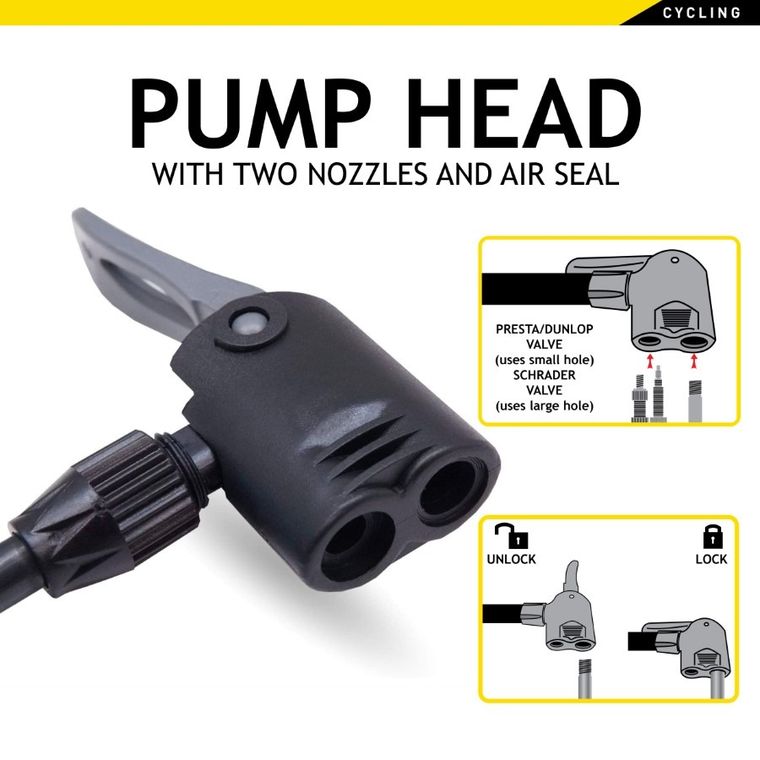 Dunlop, pompka rowerowa warsztatowa z manometrem