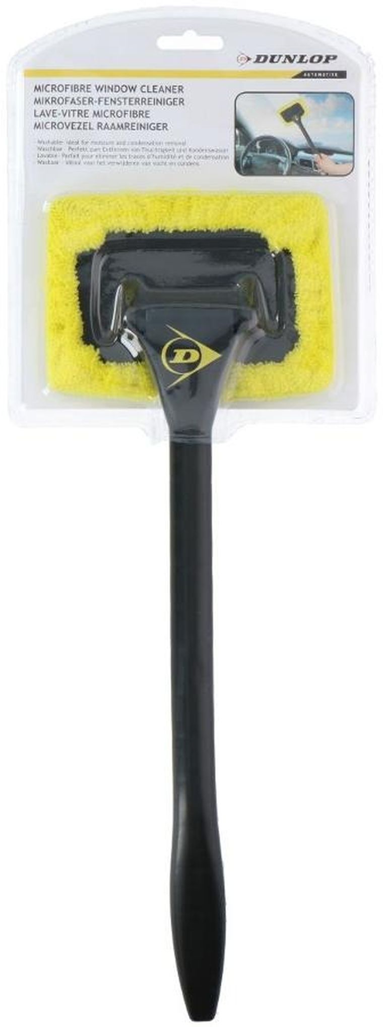 Dunlop, ściągaczka wody z szyb i luster z mikrofibrą, ruchoma
