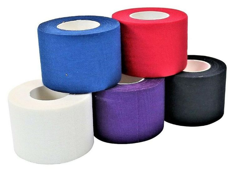 Dunlop, taśma tejp tape sportowa kinesiologiczna, czarny, 7,3mx3,8 cm