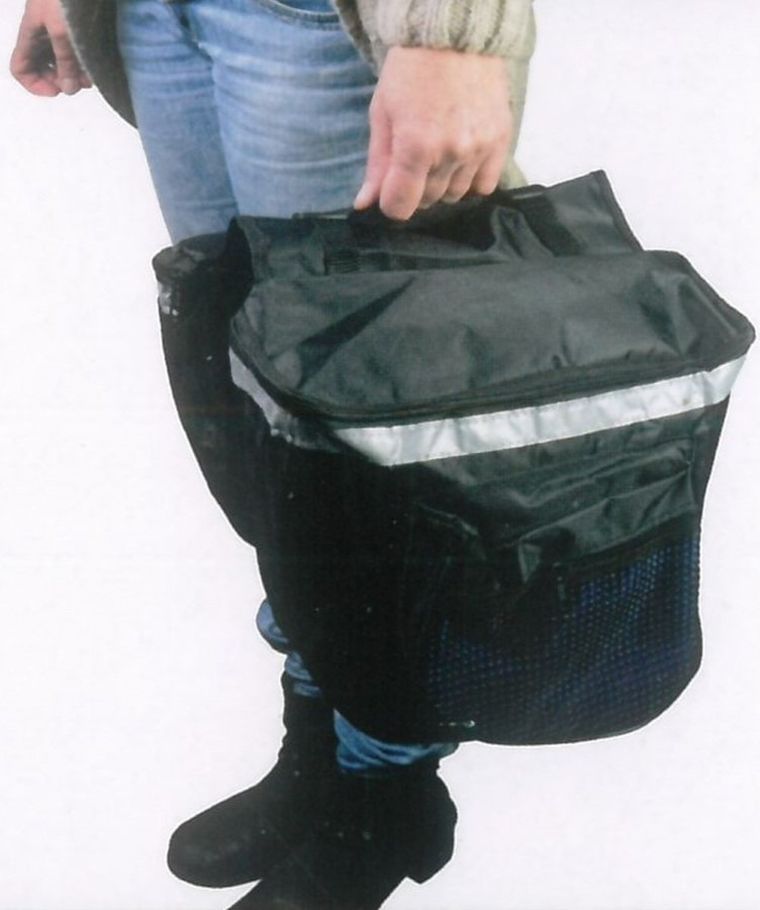 Dunlop, torba, sakwa rowerowa na bagażnik, granatowa, 26l