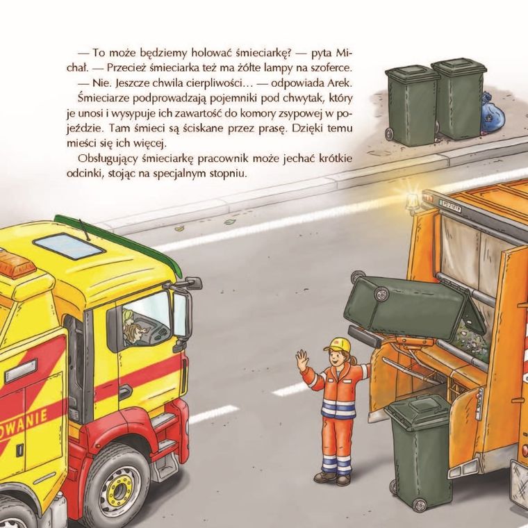 Duże pojazdy w mieście. Mądra mysz