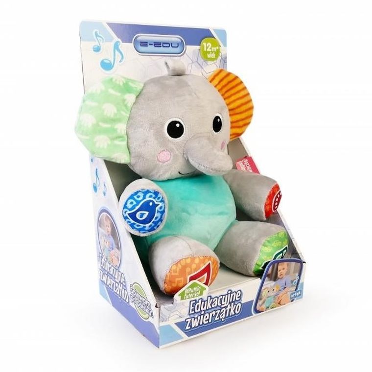 E-Edu, Edukacyjne zwierzątko, maskotka interaktywna, słonik