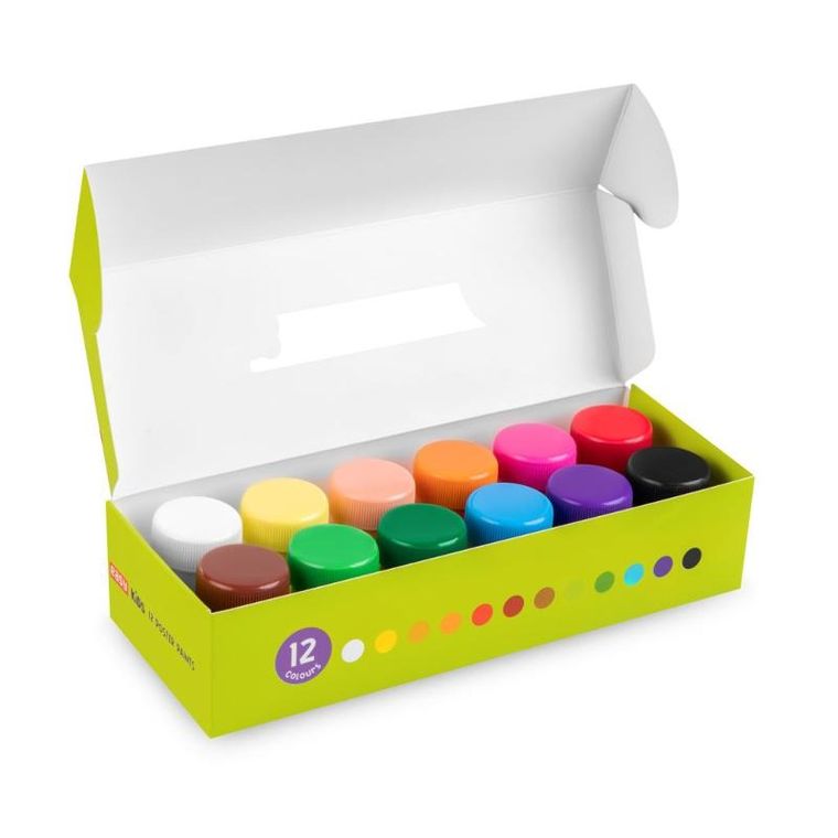 Easy, Kids, farby plakatowe, 12 kolorów
