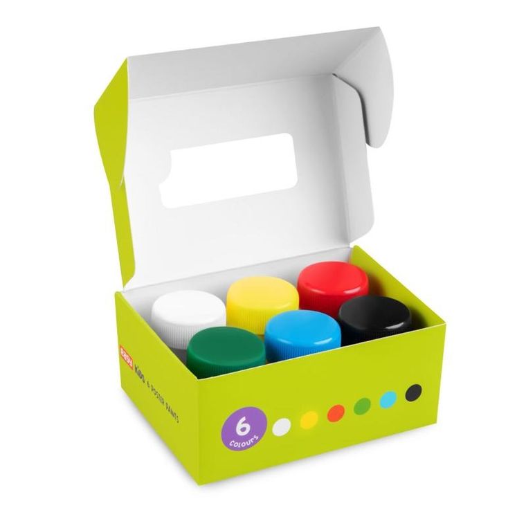 Easy, Kids, farby plakatowe, 6 kolorów