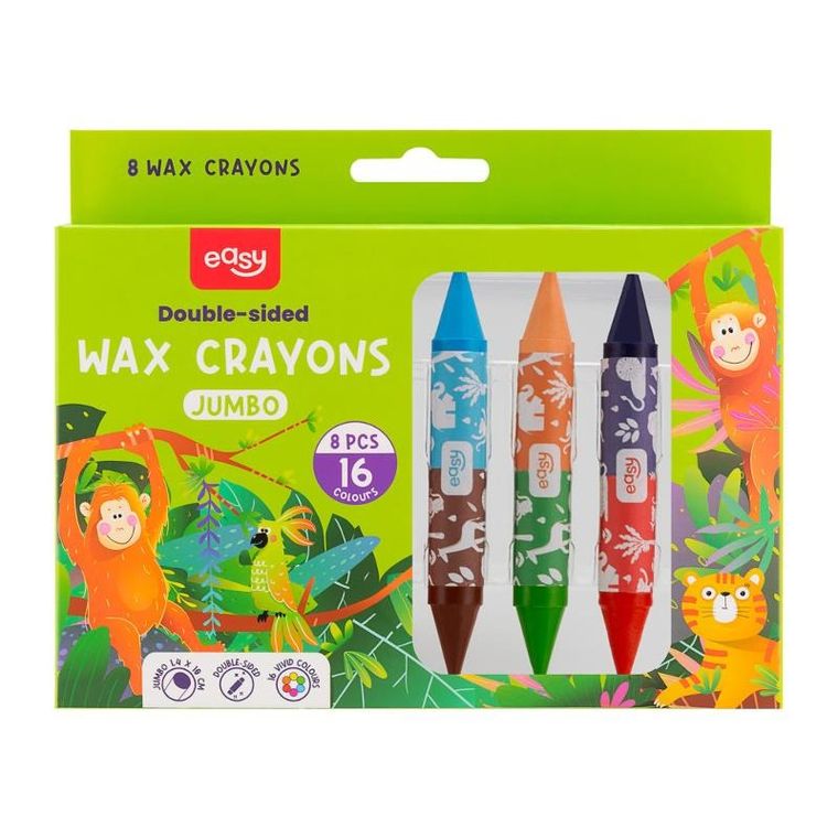 Easy, kredki świecowe, 16 kolorów