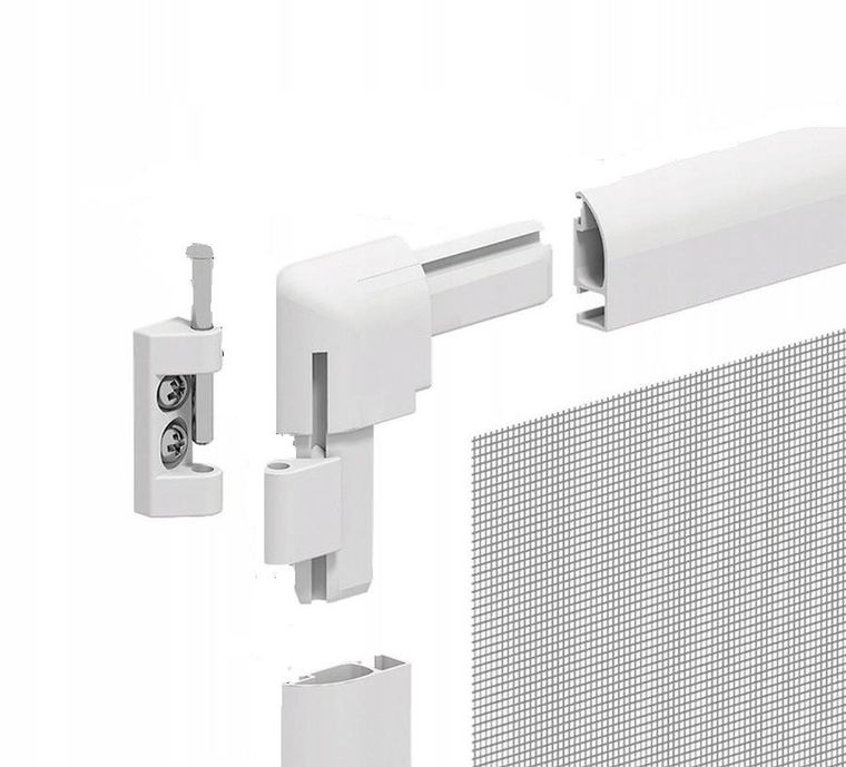 Easy life mako, Basic plus, moskitiera drzwi, biała, 100-215 cm