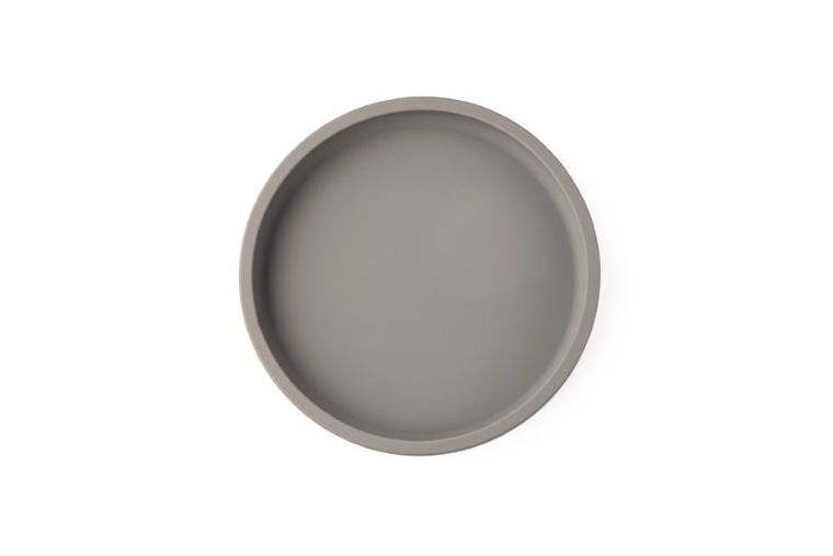 Ecorascals, silikonowy talerzyk, 2w1, silver