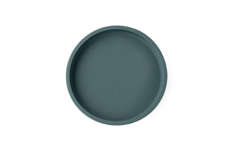 Ecorascals, silikonowy talerzyk, 2w1, teal