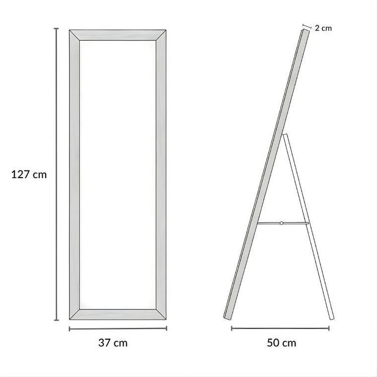 Edaxo, Havlys, lustro stojące, 127-37 cm