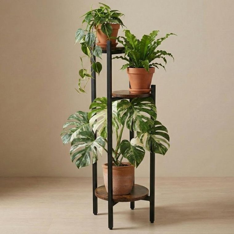 Edaxo, Stem, wąski kwietnik stojący na 3 kwiaty, 33-80,5 cm