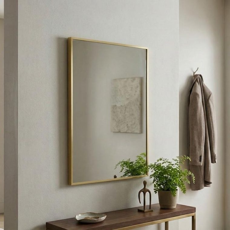 Edaxo, Vinkel, dekoracyjne lustro wiszące, 70-50 cm