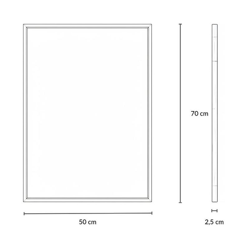 Edaxo, Vinkiel, lustro dekoracyjne, wiszące, 70-50 cm