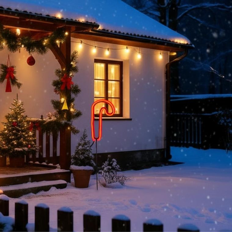 Edelman, Luca, neon laska świąteczna, 79 LED, 12,5-93,5 cm