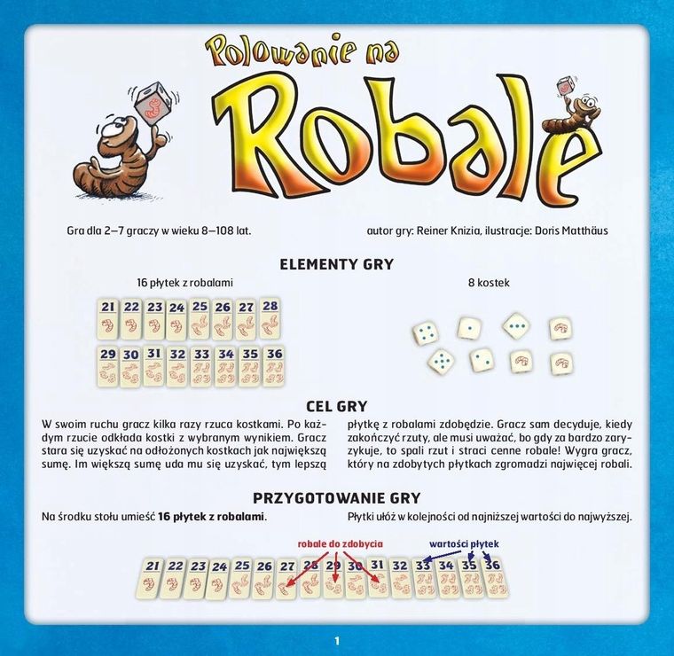 Egmont, Polowanie na robale, gra familijna